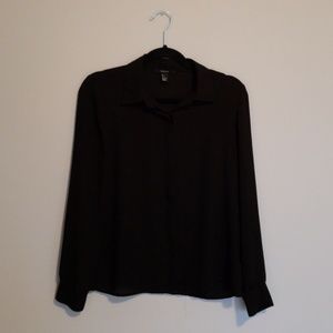 Black button up blouse